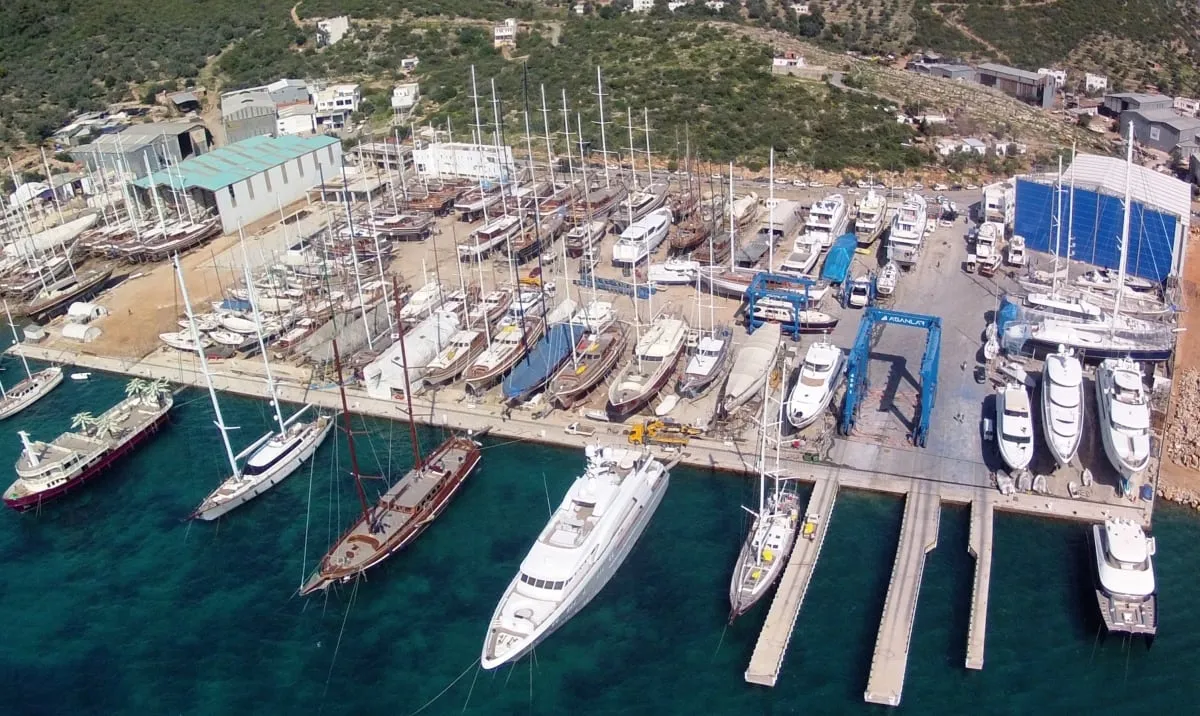 Ağanlar Shipyard & Marina in Bodrum, Turkey