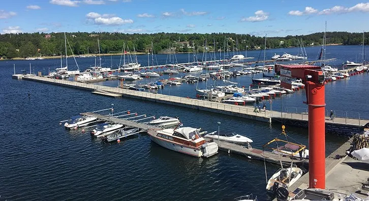 Saltsjö Pir Marina in Fisksätra, Sweden