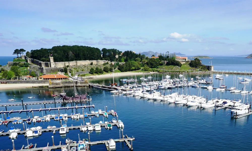 Monte Real Club de Yates de Baiona, marina in Baiona, Spain