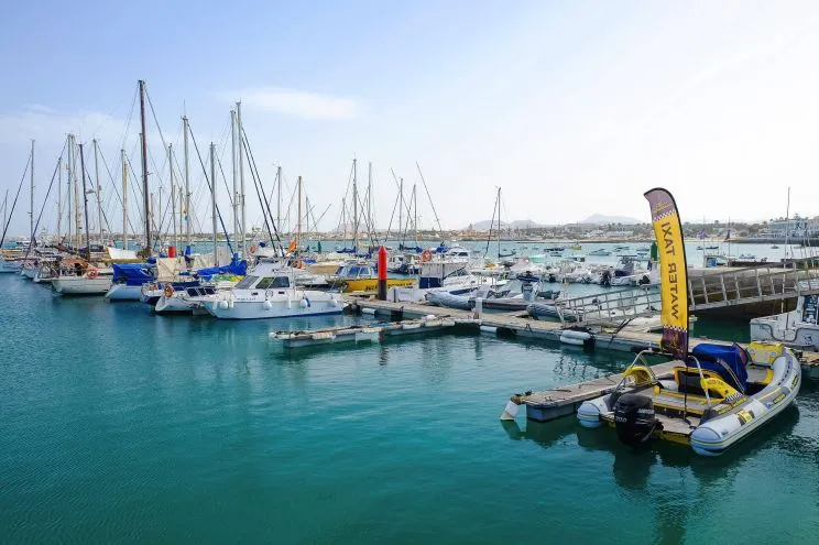 Puerto Corralejo, marina in La Oliva, Spain