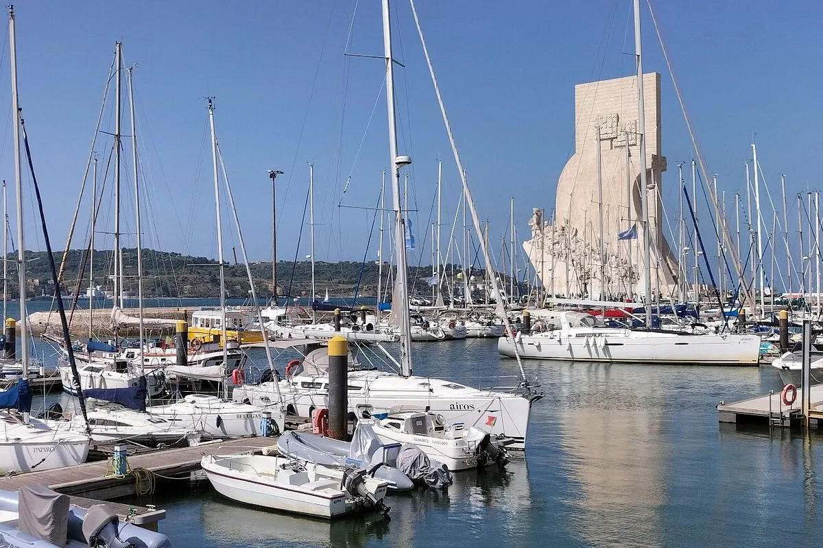 Doca de Belém Marina in Lisbon, Portugal