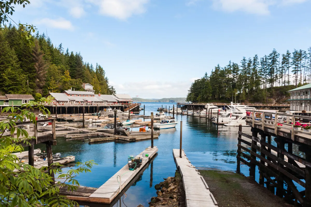 Port McNeil, marina in Port McNeill, Canada