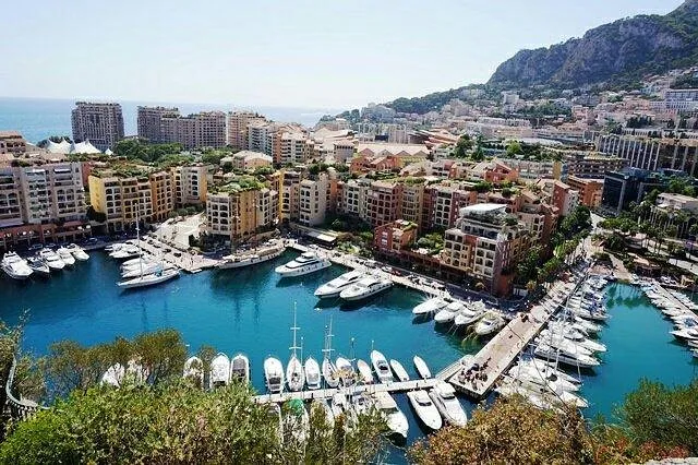 Port de Fontvieille, marina in Monaco, Monaco
