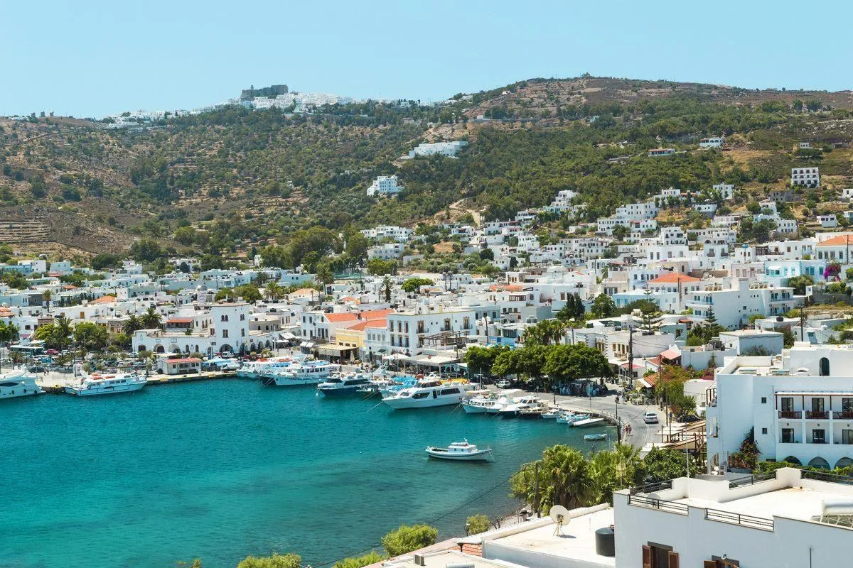 Port Skala, marina in Skala, Greece