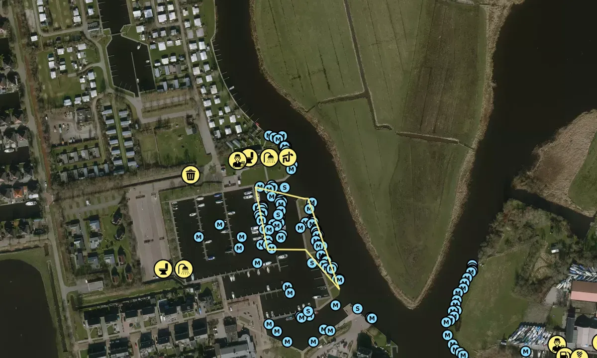Woudsend Marina in Woudsend, Netherlands