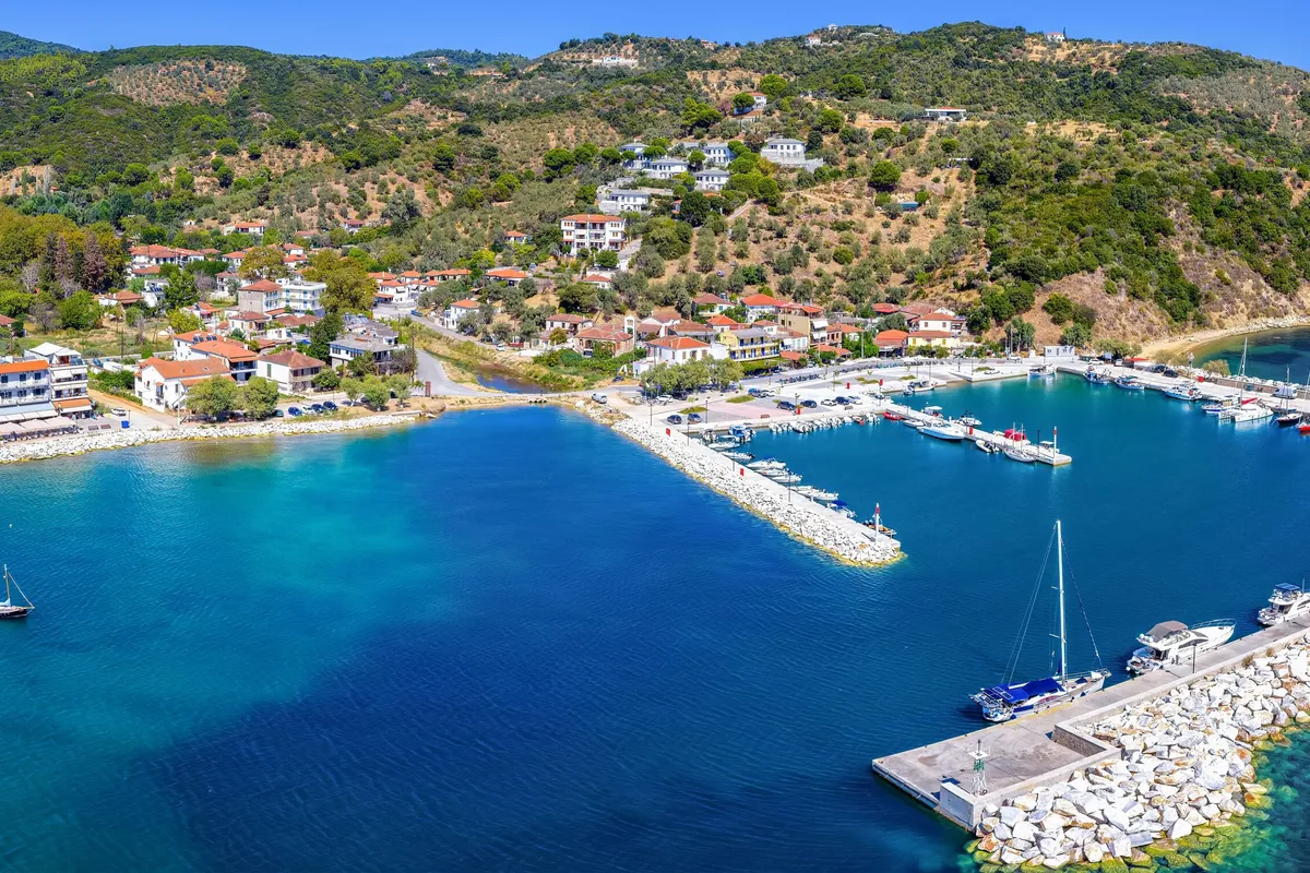 Kolymvari marina in Kolimbari, Greece