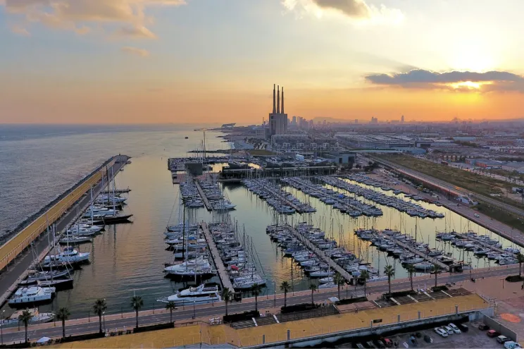 Marina de Badalona in Badalona, Spain
