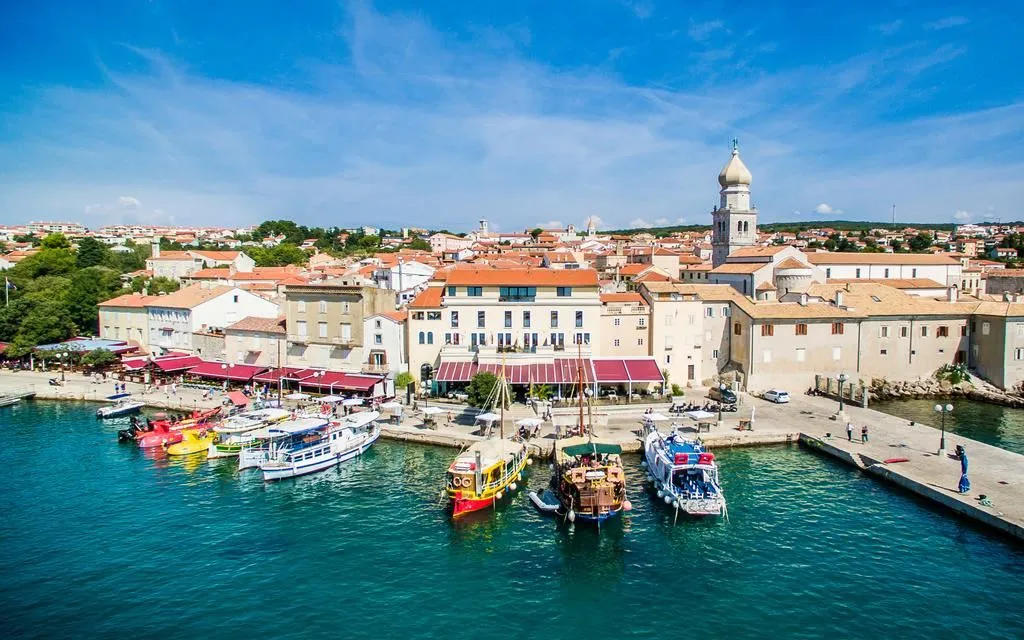 Port Krk, marina in Krk, Croatia