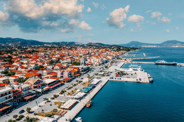 Lixouri Port, marina in Paliki Municipal Unit, Greece
