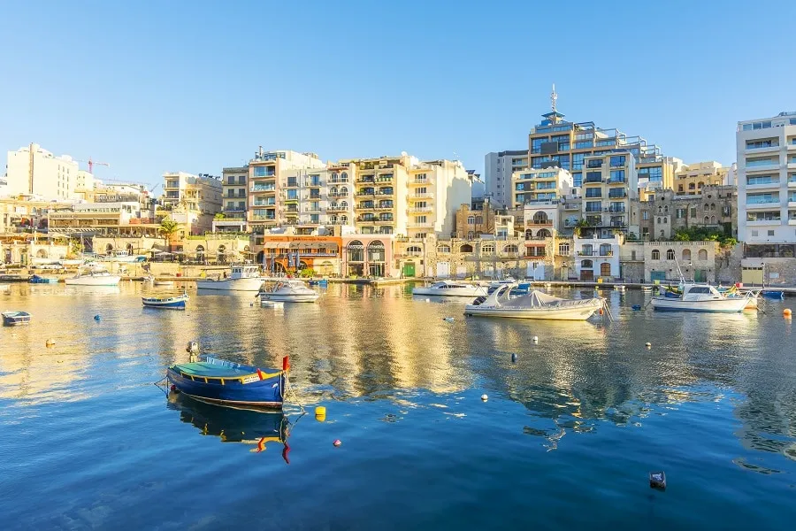 Tigne Seafront Marina in Sliema, Malta