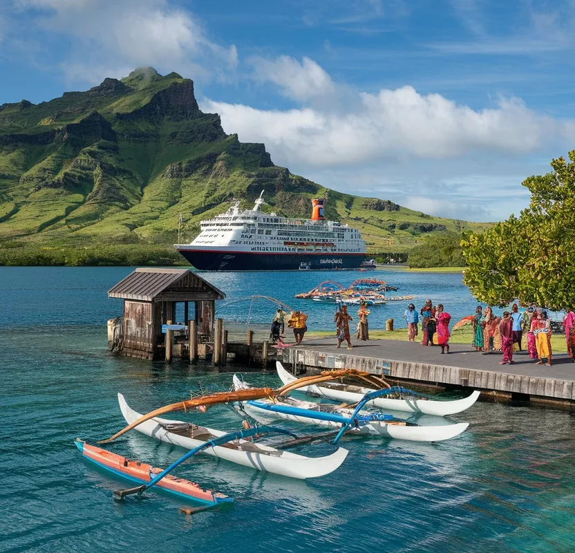 Atuona Port, marina in Hiva Oa, France — photo 4