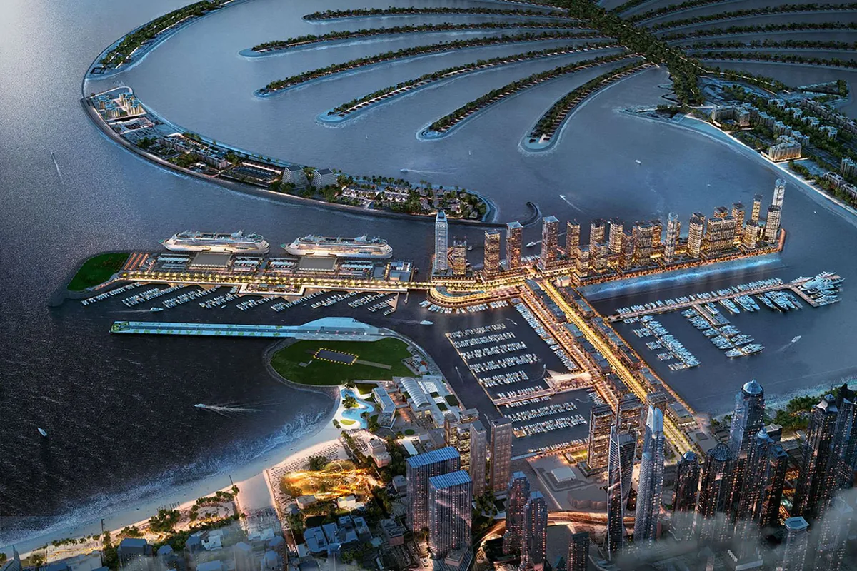 Dubai Harbour, marina in United Arab Emirates