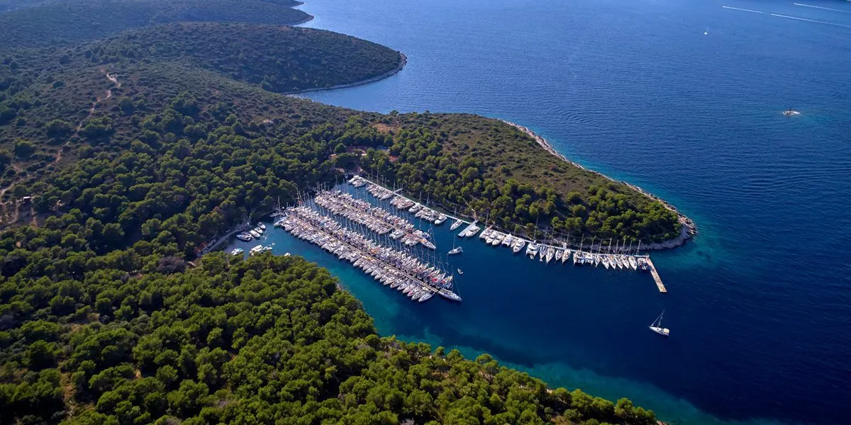 ACI Marina Palmižana in Hvar town, Croatia