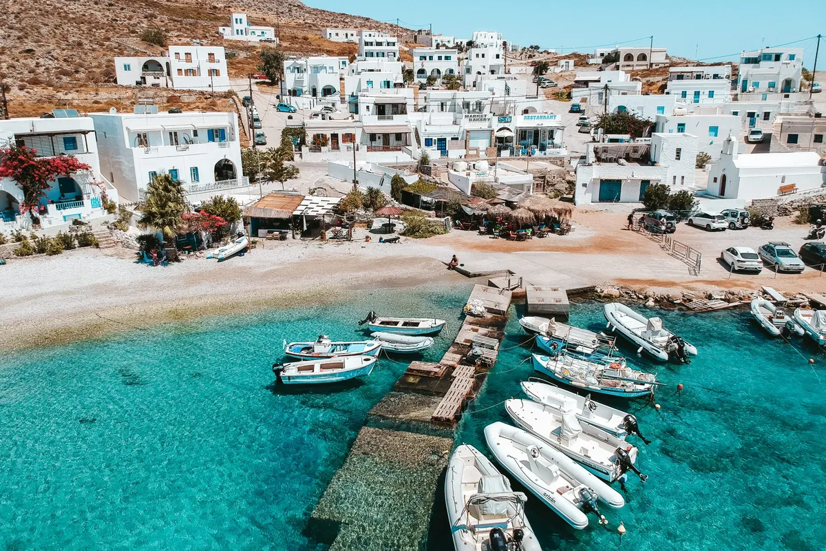 Folegandros port, marina in Greece