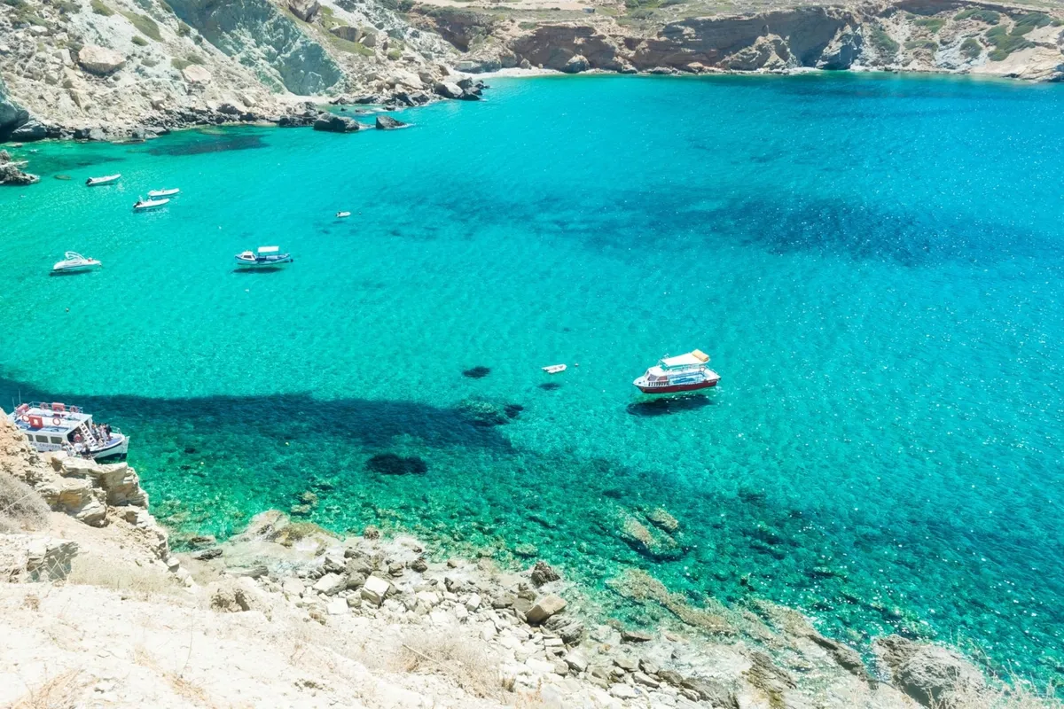 Folegandros port, marina in Greece — photo 8