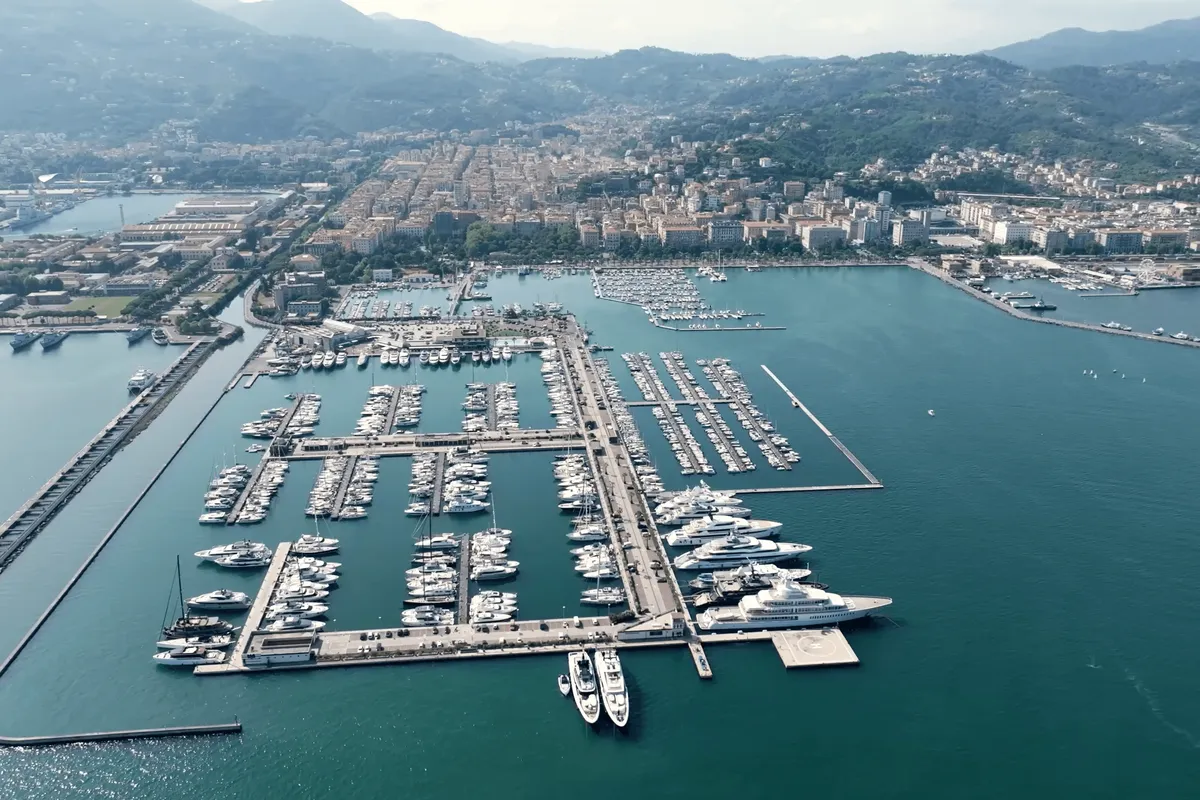 Porto Mirabello, marina in La Spezia, Italy