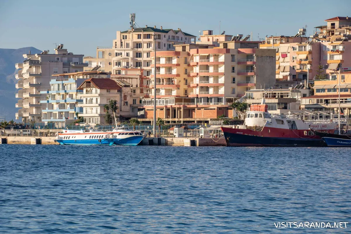Port of Sarandë, marina in Saranda, Albania