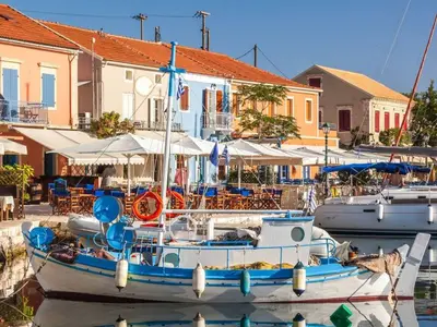 Fiskardo Marina in Fiskardo, Greece — photo 2