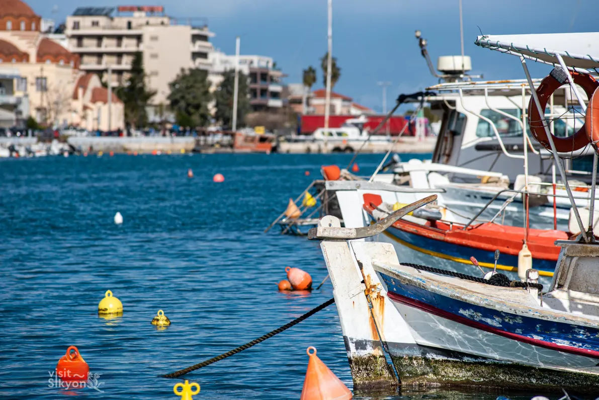 Kiato Marina in Municipal Unit of Sikyona, Greece
