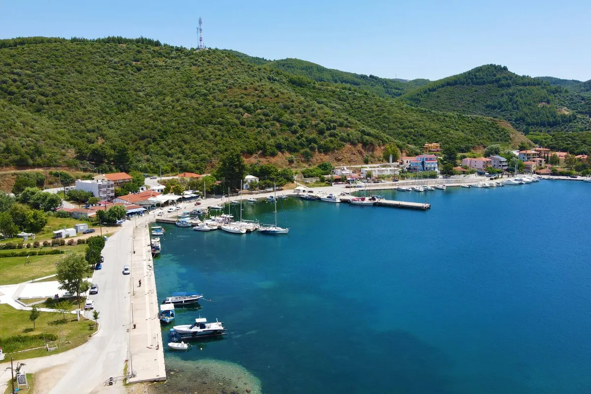 Porto Koufo, marina in Toroni Municipal Unit, Greece