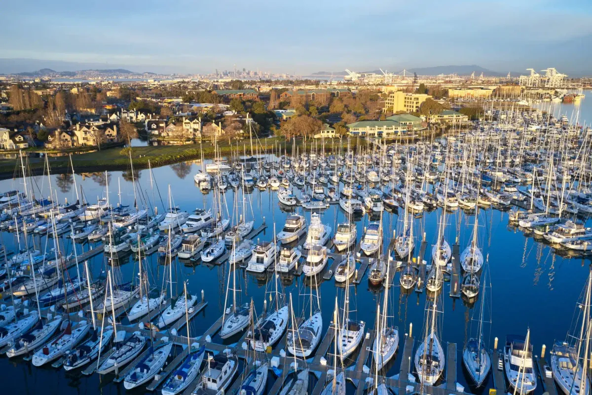 Marina Village Yacht Harbor in Alameda, United States
