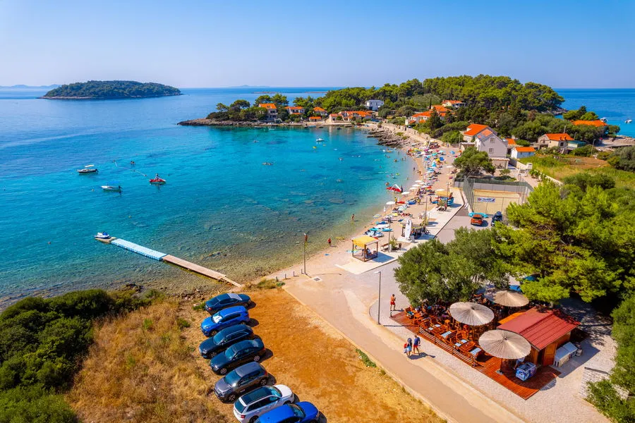 Beach Lido Prizba, marina in Općina Blato, Croatia