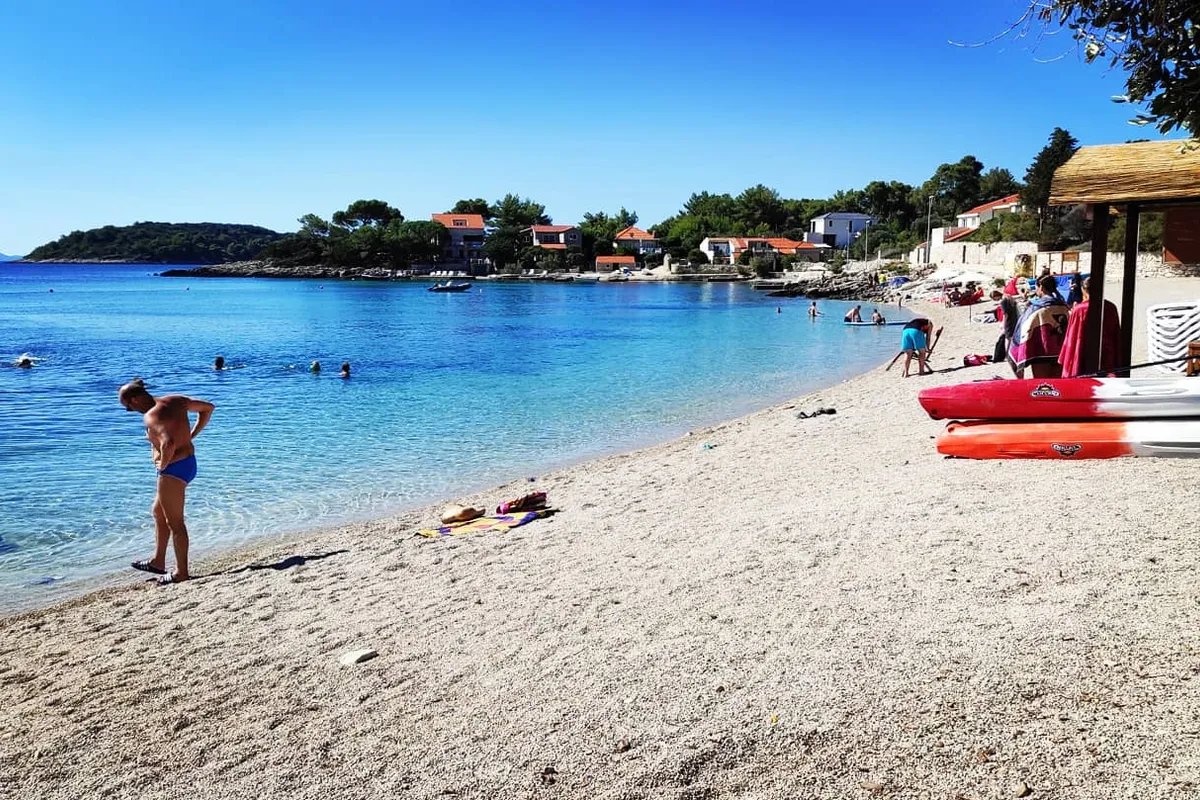 Beach Lido Prizba, marina in Općina Blato, Croatia — photo 4
