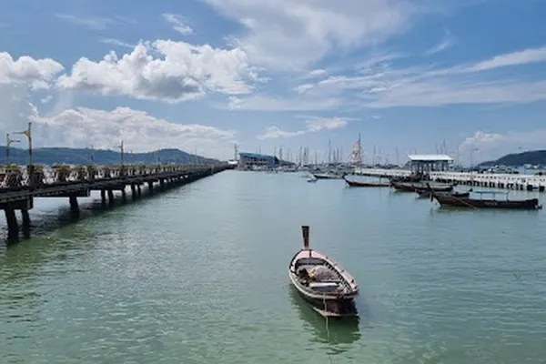 Chalong Pier, marina in Chalong, Thailand