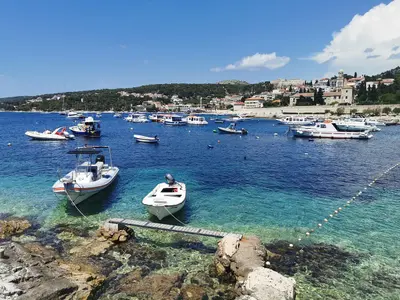 Križna luka, marina in Hvar town, Croatia