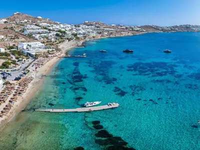 Agios Ioannis bay, marina in Agios Ioannis Diakoftis, Greece — photo 2