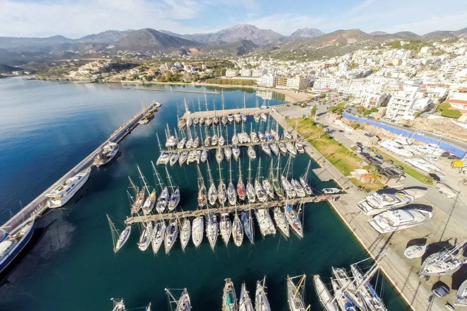 Ormos Bay, marina in Agios Nikolaos Municipal Unit, Greece
