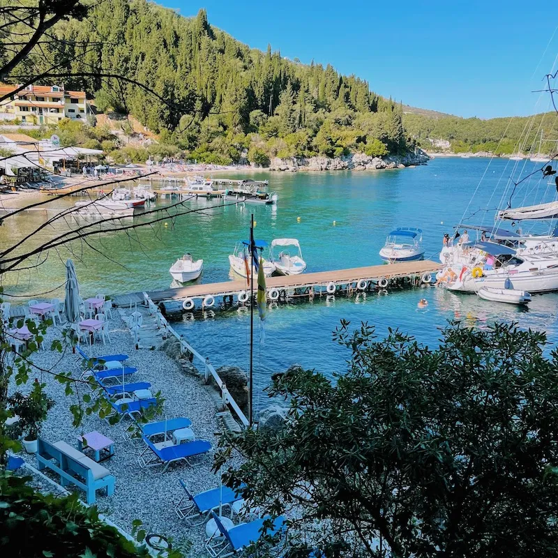 Agni Bay, marina in Kassopaia Municipal Unit, Greece