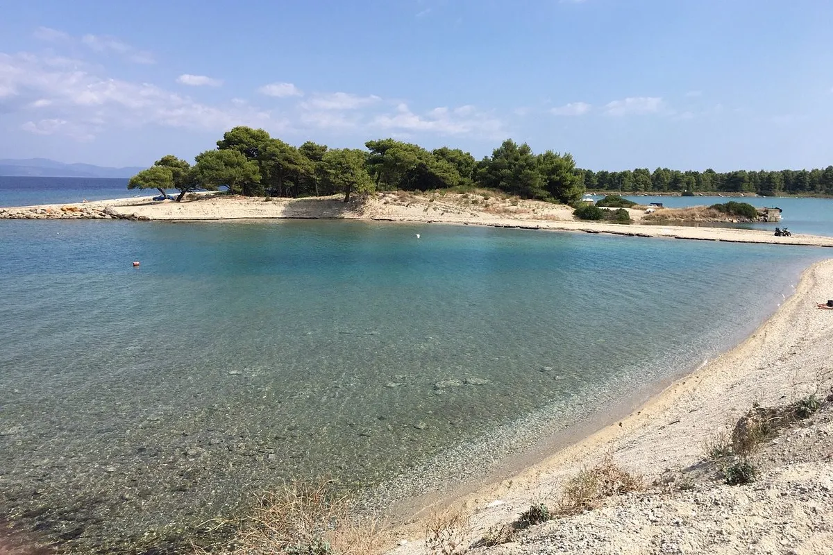 Glarokavos Beach, marina in Pallini Municipal Unit, Greece