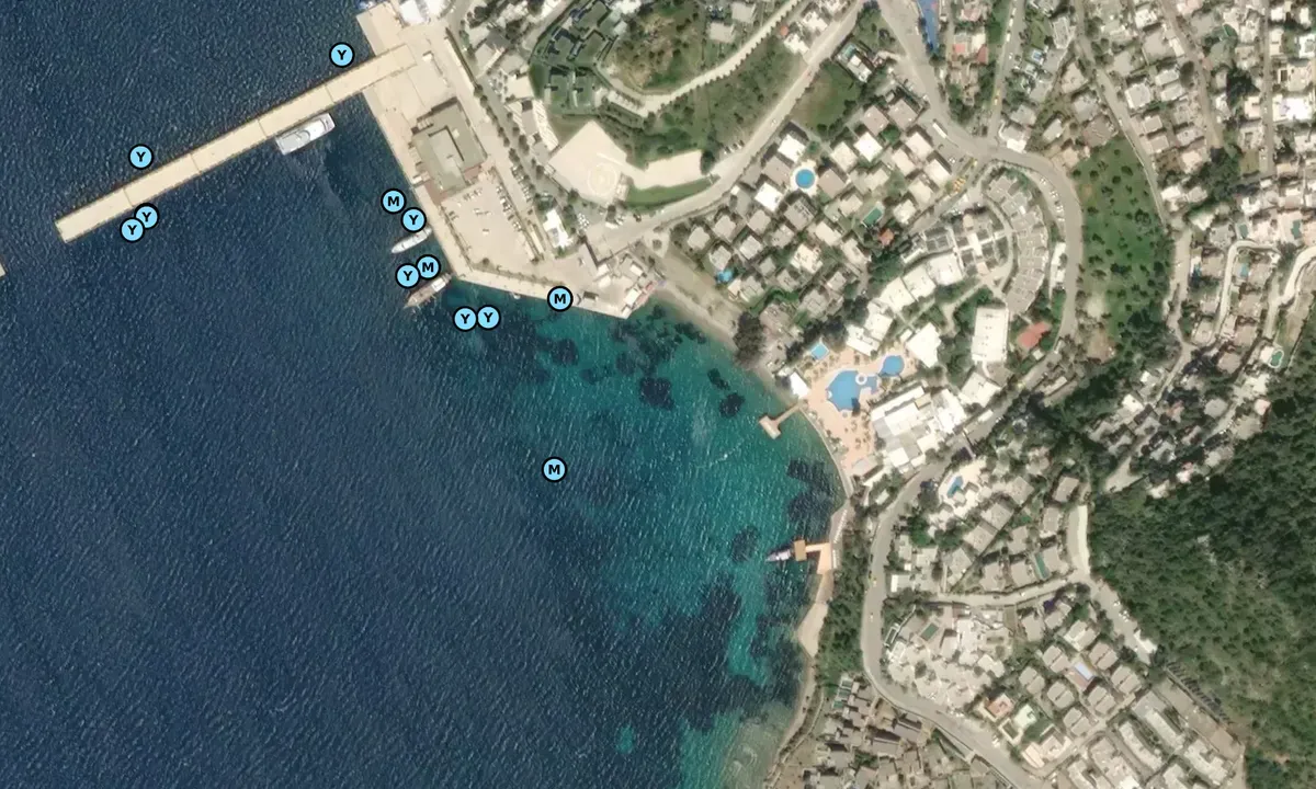 Halikarnas Pier, marina in Bodrum, Turkey