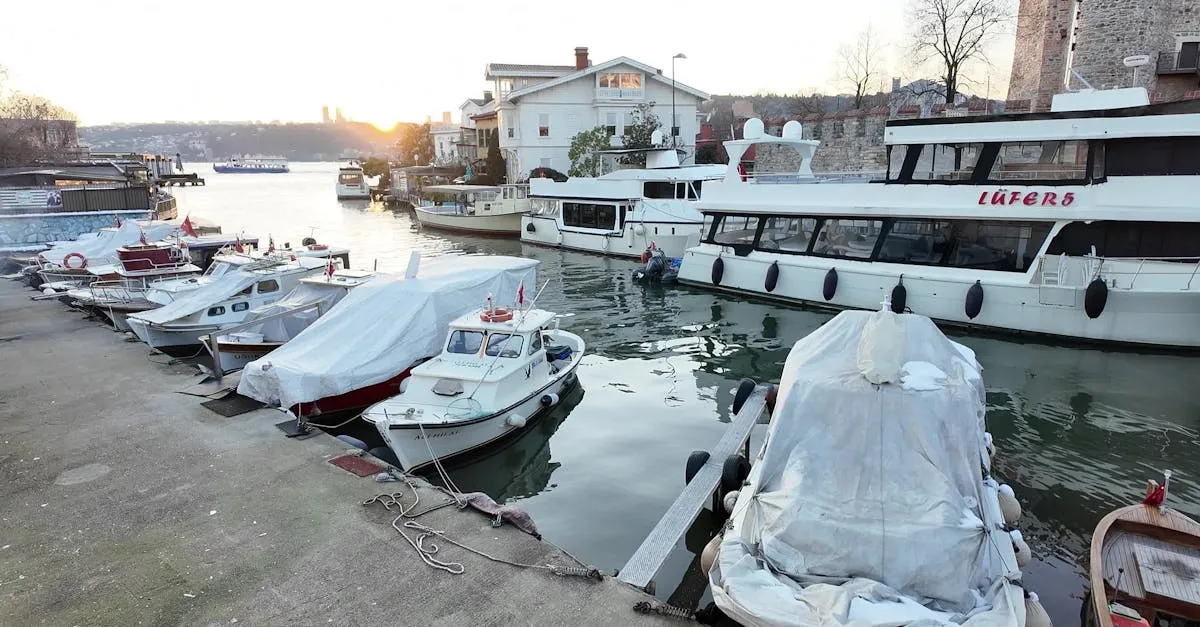 Beykoz marina in Beykoz, Turkey