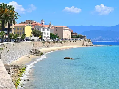 Plage d'Orcino, marina in Calcatoggio, France — photo 2