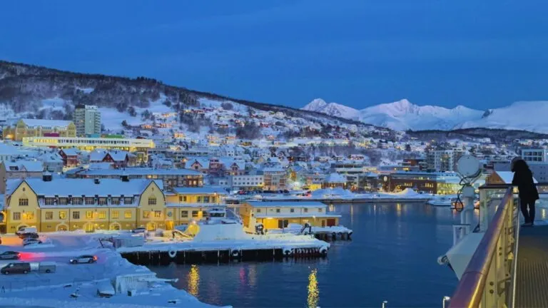 The Harstad base Marina in Harstad, Norway