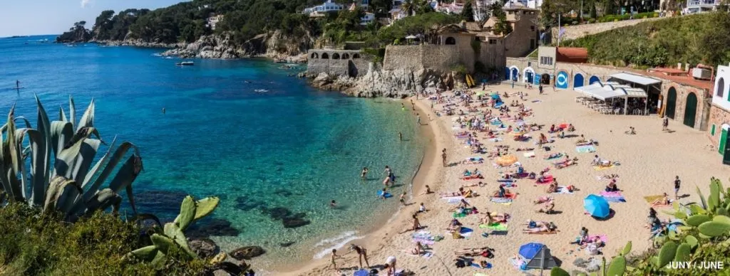 Platja Port Pelegrí, marina in Palafrugell, Spain