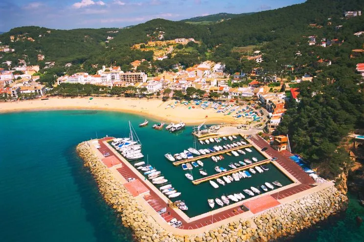 Port De Llafranc, marina in Palafrugell, Spain