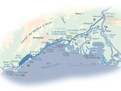 Canal du Rhône à Sète Base Marina