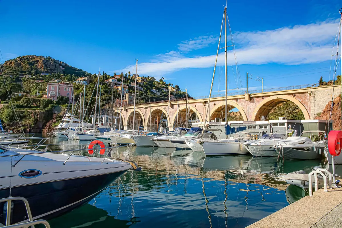 Port de la Rague, marina in Théoule-sur-Mer, France
