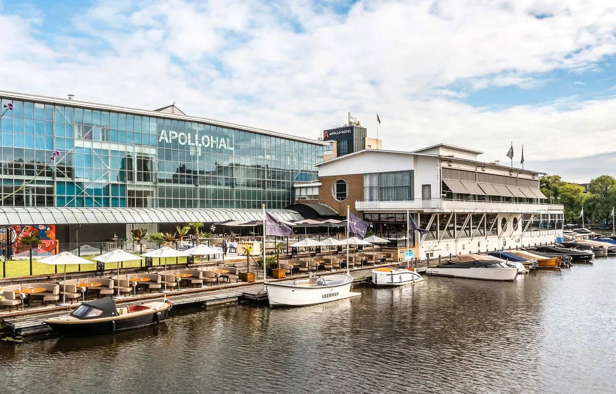 Apollo Hotel Amsterdam dock, marina in Amsterdam, Netherlands