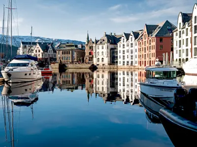 Alesund View Point Pier, marina in Ålesund, Norway — photo 4