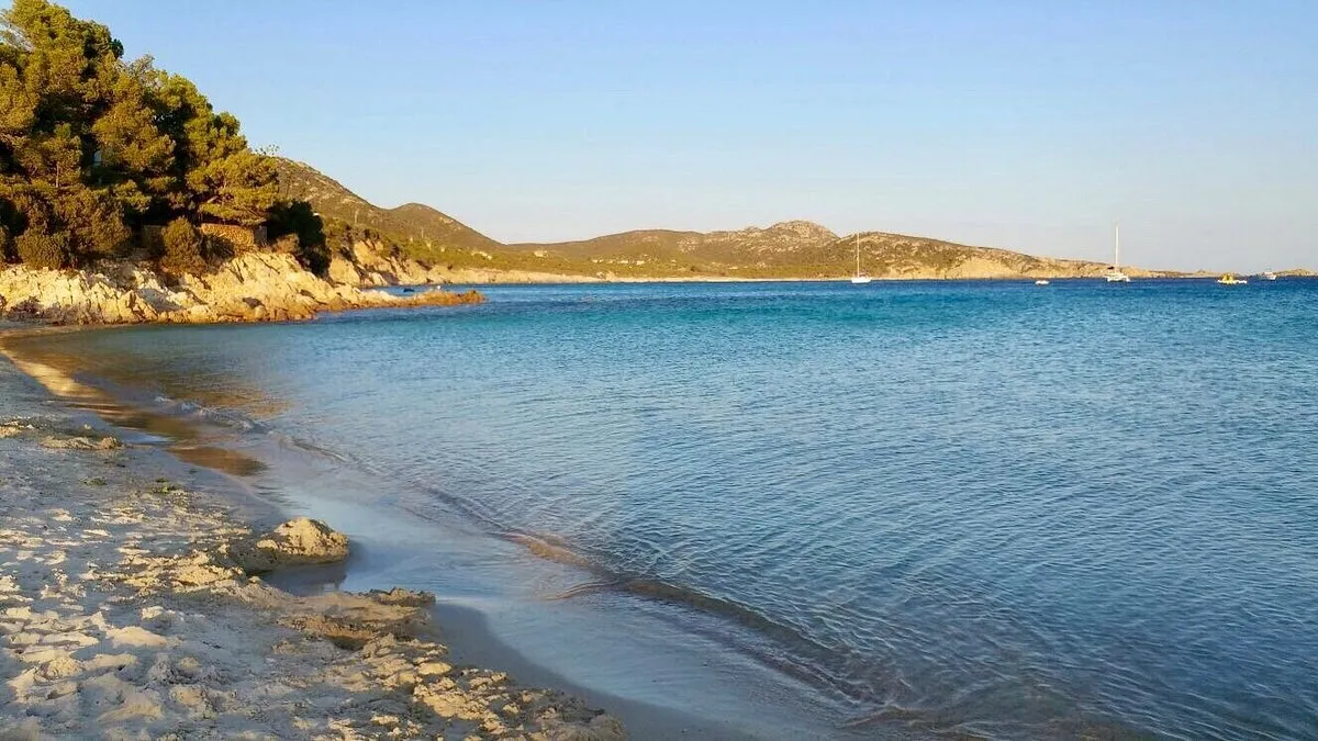 Malfatano Beach, marina in Teulada, Italy