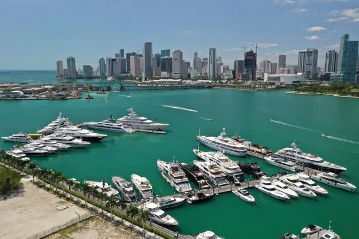 Island Gardens Marina in Miami, United States