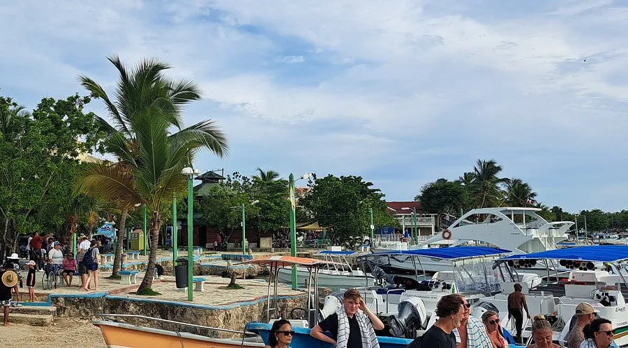 Bayahibe beach, marina in Bayahibe, Dominican Republic