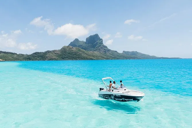 Povai Bay, marina in Bora-Bora, France