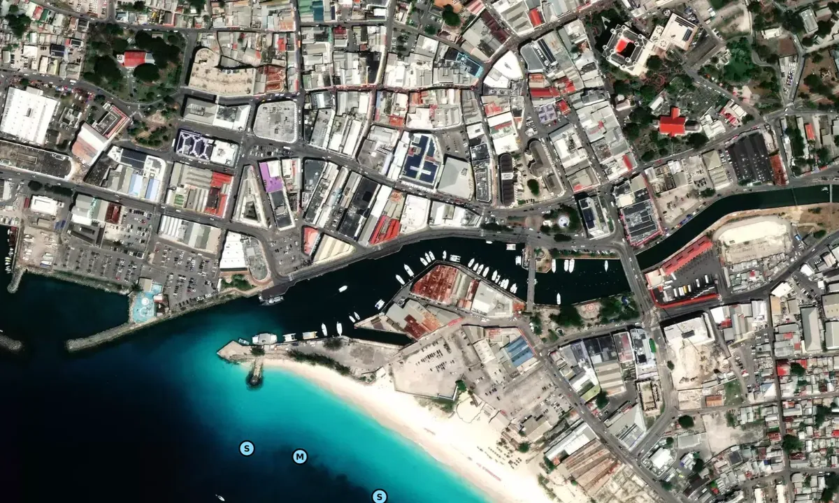 Carlisle Bay anchorage, marina in Bridgetown, Barbados