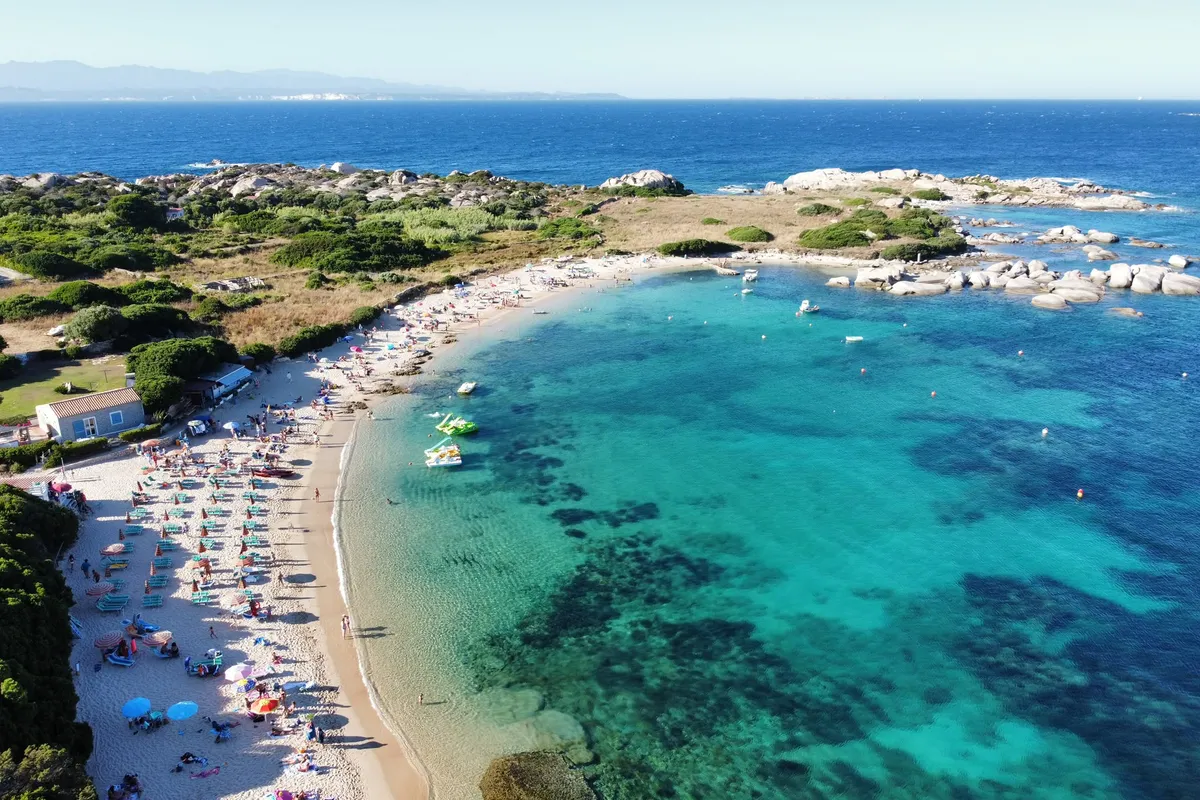Spiaggia dello Spalmatore, anchorage in Olbia, Italy