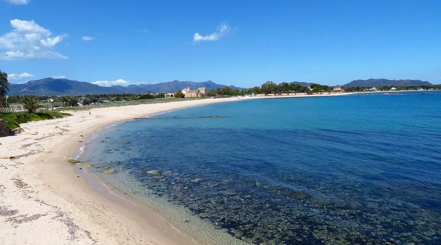 Spiaggia di Nora, anchorage in Pula, Italy